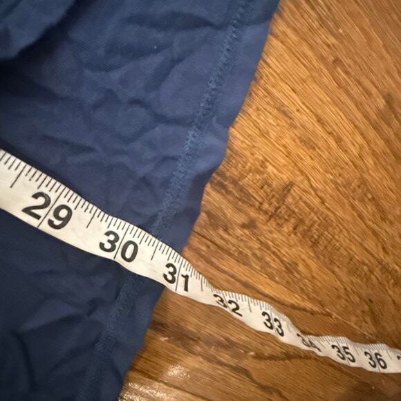 Joan Vass Studio navy blue cowl neck tunic blouse M - Picture 5 of 8